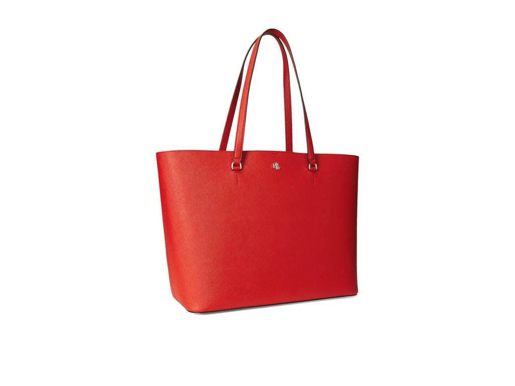 商品Ralph Lauren|Crosshatch Leather Large Karly Tote,价格¥2363,第1张图片