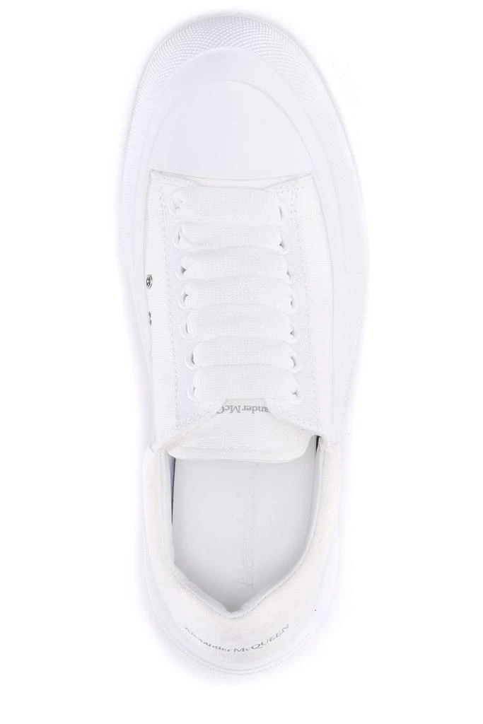 商品Alexander McQueen|Alexander McQueen Deck Plimsoll Lace-Up Sneakers,价格¥2195,第4张图片详细描述