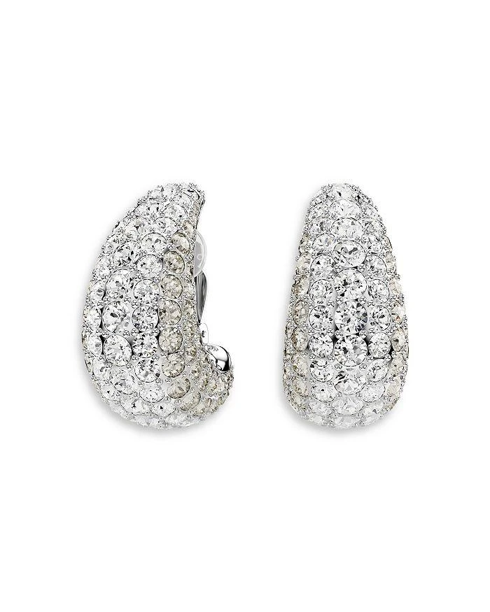 商品Swarovski|Sublima Crystal Clip On Drop Earrings in Rhodium Plated,价格¥2484,第5张图片详细描述