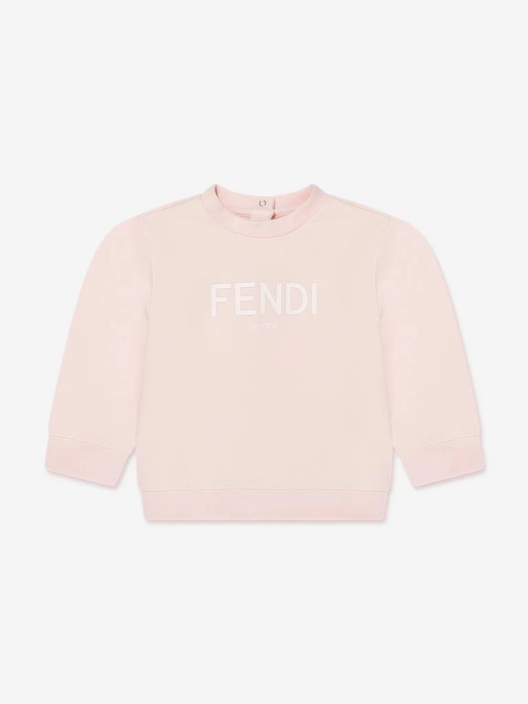 商品Fendi|Baby Girls Logo Sweatshirt in Pink,价格¥1837,第1张图片