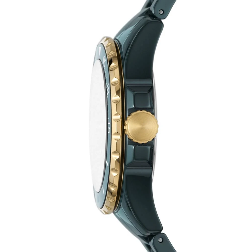 商品Fossil|Women's Fb-01 Three-Hand Green Ceramic Bracelet Watch, 36mm,价格¥1402,第2张图片详细描述