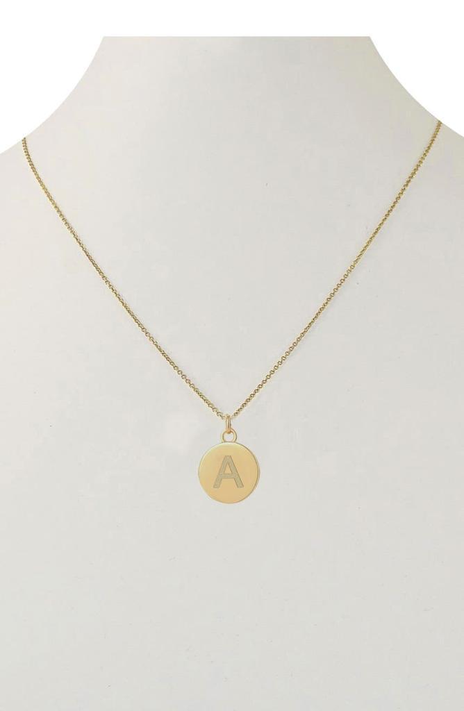 商品Savvy Cie Jewels|18K Gold Vermeil 12mm Initial Pendant Necklace - Multiple Initials Available,价格¥117-¥258,第4张图片详细描述