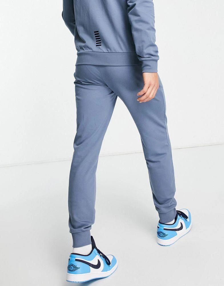 商品EA7|Armani EA7 core ID french terry hooded tracksuit in blue,价格¥1418,第2张图片详细描述