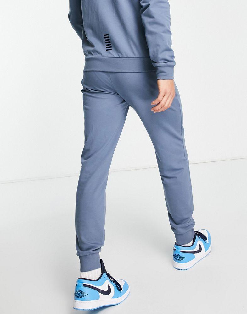 商品EA7|Armani EA7 core ID french terry hooded tracksuit in blue,价格¥1292,第4张图片详细描述