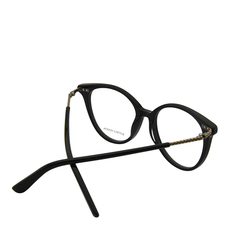 BOTTEGA VENETA 葆蝶家 格纹拼接镜框百搭女士平光镜 BV0105O-001 商品