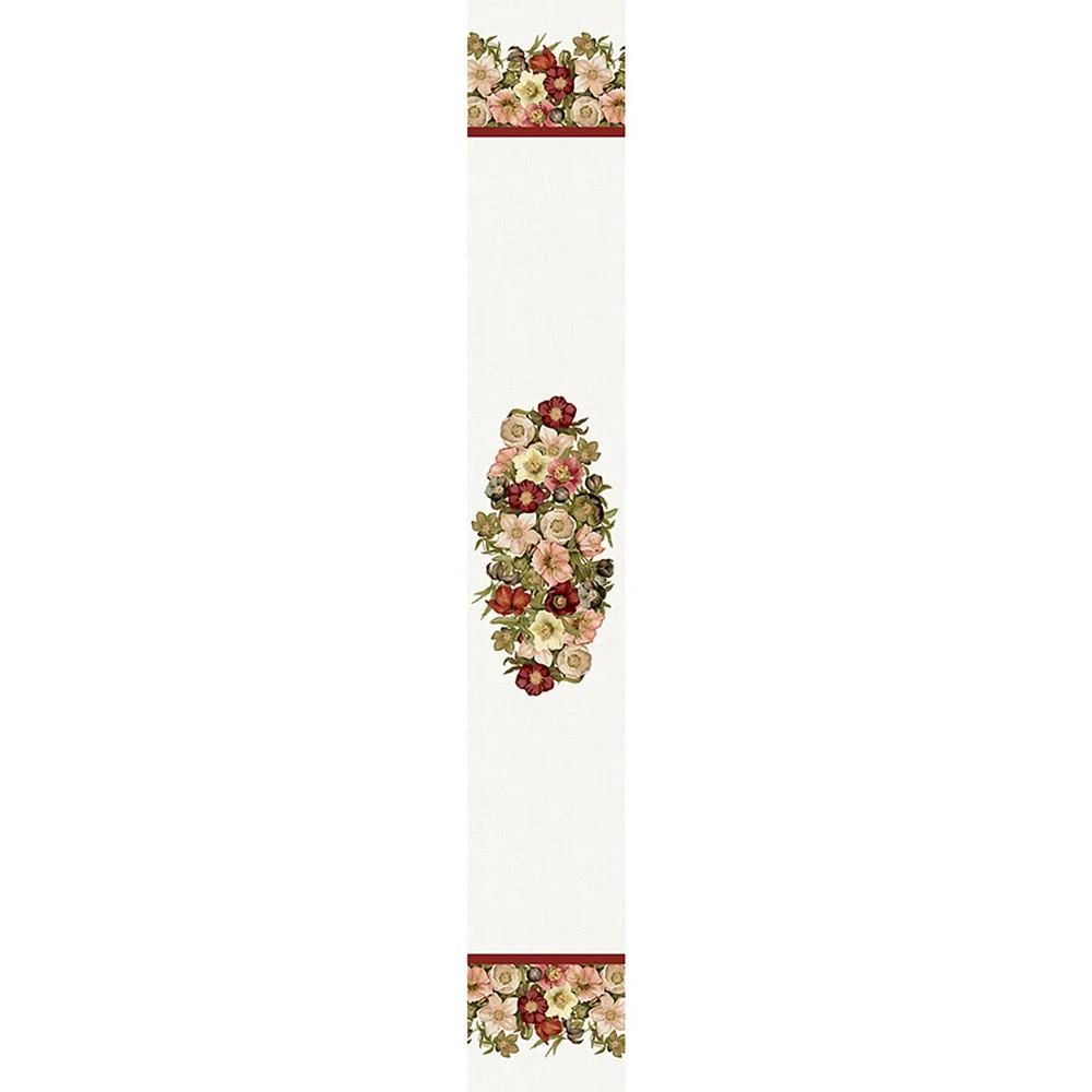 商品Laural Home|Vintage Petals 13x90 Table Runner,价格¥365,第2张图片详细描述