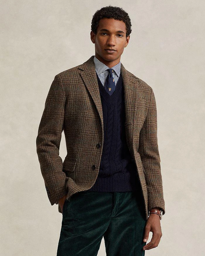 商品Ralph Lauren|Polo Soft Plaid Wool Tweed Sport Coat,价格¥5568,第1张图片详细描述