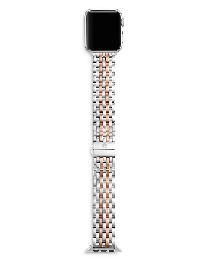 商品Michele|Two-Tone 18K Pink Gold-Plated Bracelet Band for Apple Watch®, 38/40/41mm and 42/44/45/49mm,价格¥4466,第5张图片详细描述