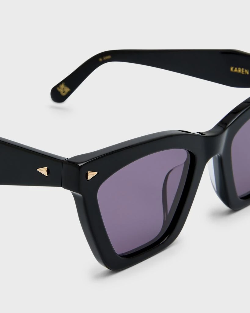 商品KAREN WALKER|Logo Acetate Cat-Eye Sunglasses,价格¥1468,第4张图片详细描述