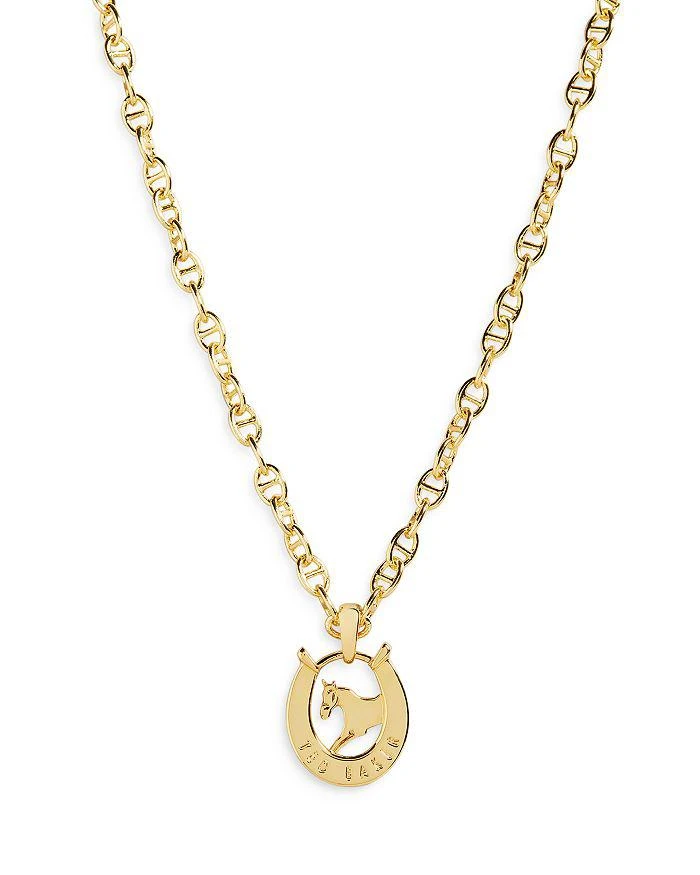 商品Ted Baker London|Lorsa Lady Luck Horse & Horseshoe Pendant Necklace, 19.2",价格¥545,第1张图片