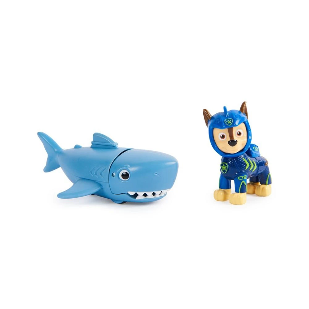 商品Paw Patrol|Aqua Pups Chase and Shark Action Figures Set,价格¥60,第1张图片