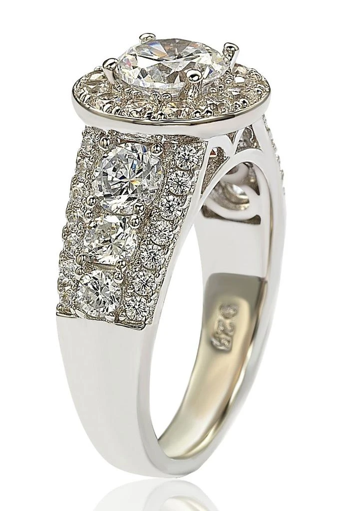 商品Suzy Levian|Sterling Silver White CZ Engagement Ring,价格¥1128,第5张图片详细描述