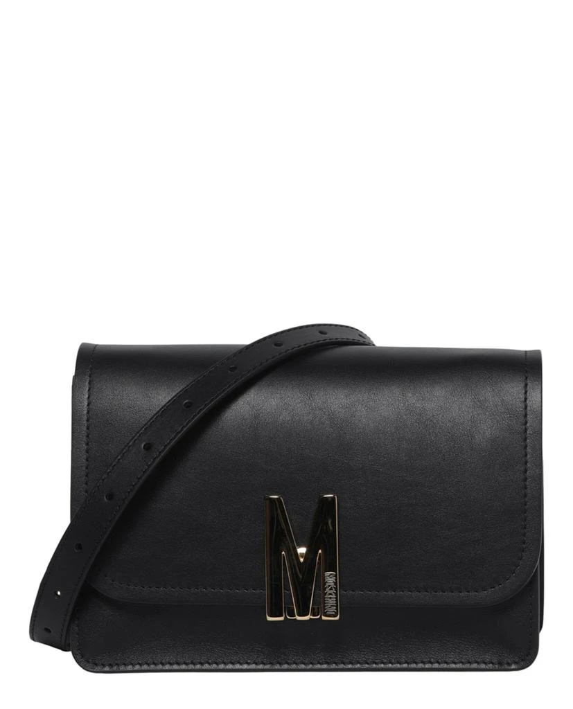 商品Moschino|M Plaque Leather Crossbody,价格¥4022,第1张图片