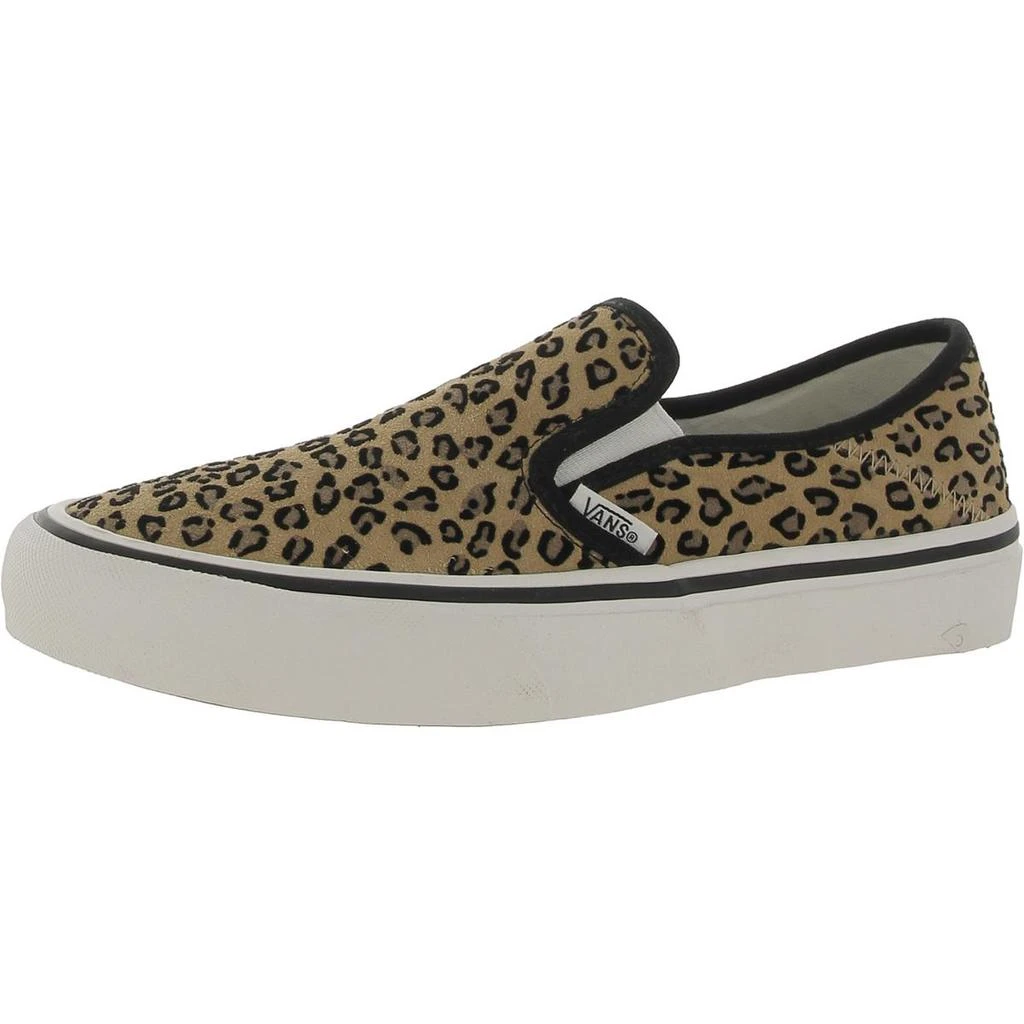 商品Vans|Vans Womens Slip-On SF Suede Leopard Print Casual and Fashion Sneakers,价格¥301,第1张图片