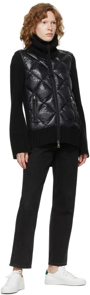 商品Moncler|Black Down Paneled Turtleneck Jacket,价格¥9356,第5张图片详细描述