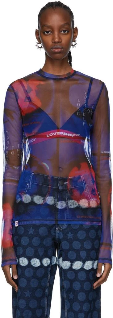 商品Charles Jeffrey Loverboy|Blue George Allen Polyester T-Shirt,价格¥508,第1张图片