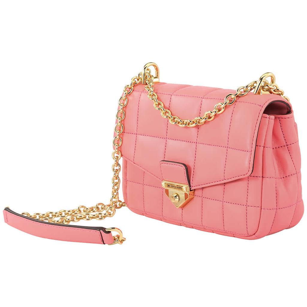 商品Michael Kors|Ladies Soho Small Quilted Leather Shoulder Bag - Tea Rose,价格¥1635,第1张图片