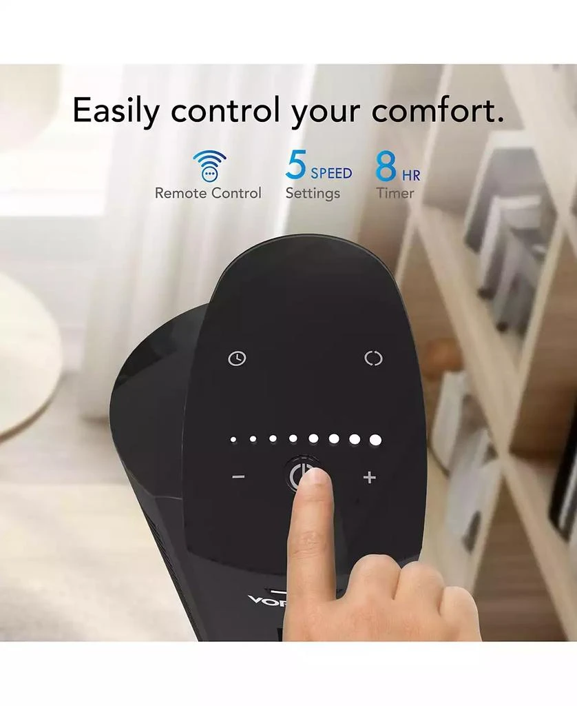 商品Vornado|OZI42 42" Whole Room Air Circulator Tower Fan with Remote Control,价格¥955,第3张图片详细描述