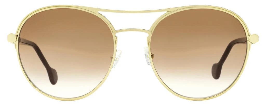 商品Salvatore Ferragamo|Salvatore Ferragamo Women's Round Sunglasses SF2174S 742 Gold/Burgundy 55mm,价格¥631,第2张图片详细描述