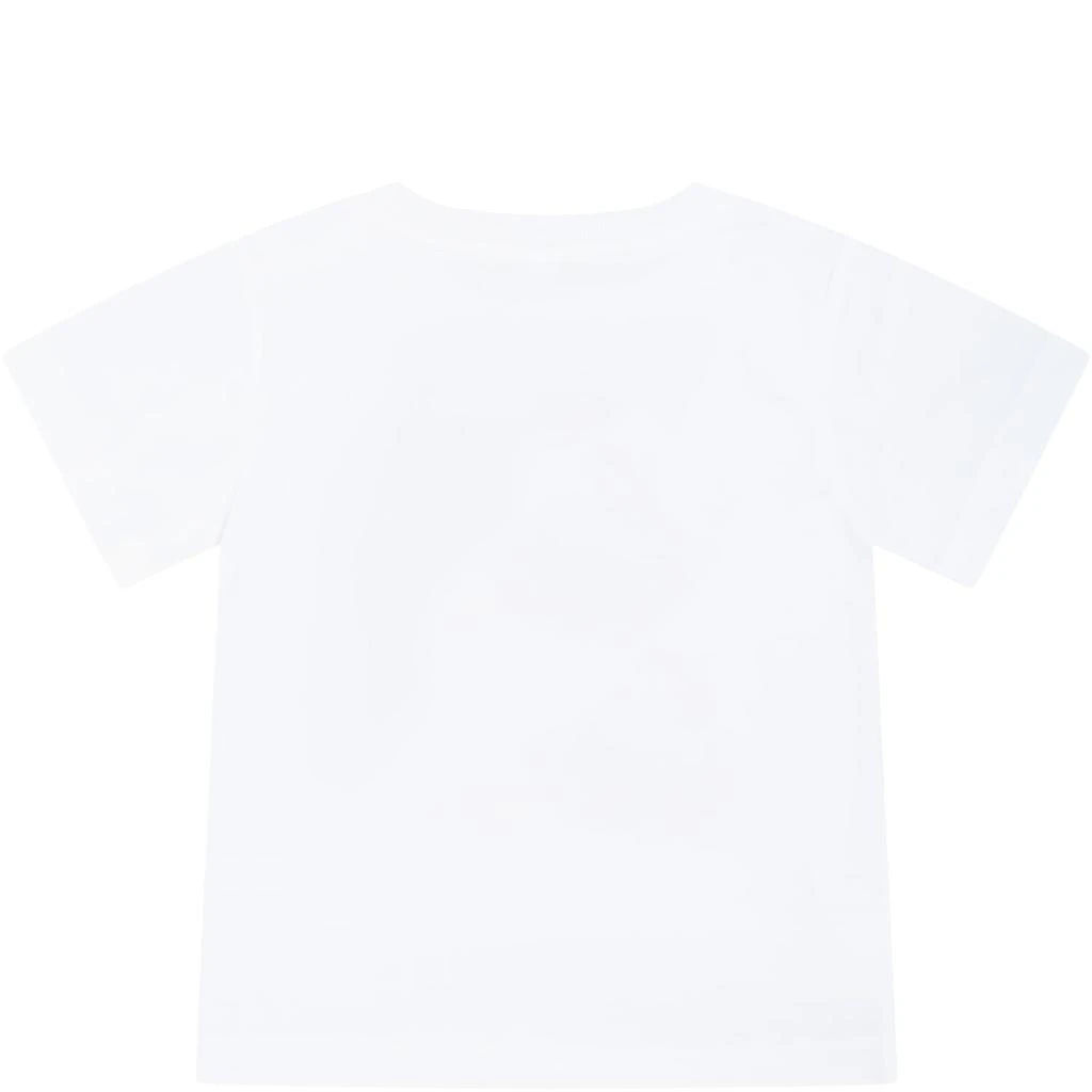 商品Stella McCartney|Stella McCartney Kids White T-shirt For Baby Boy With Animals And Logo,价格¥656,第2张图片详细描述