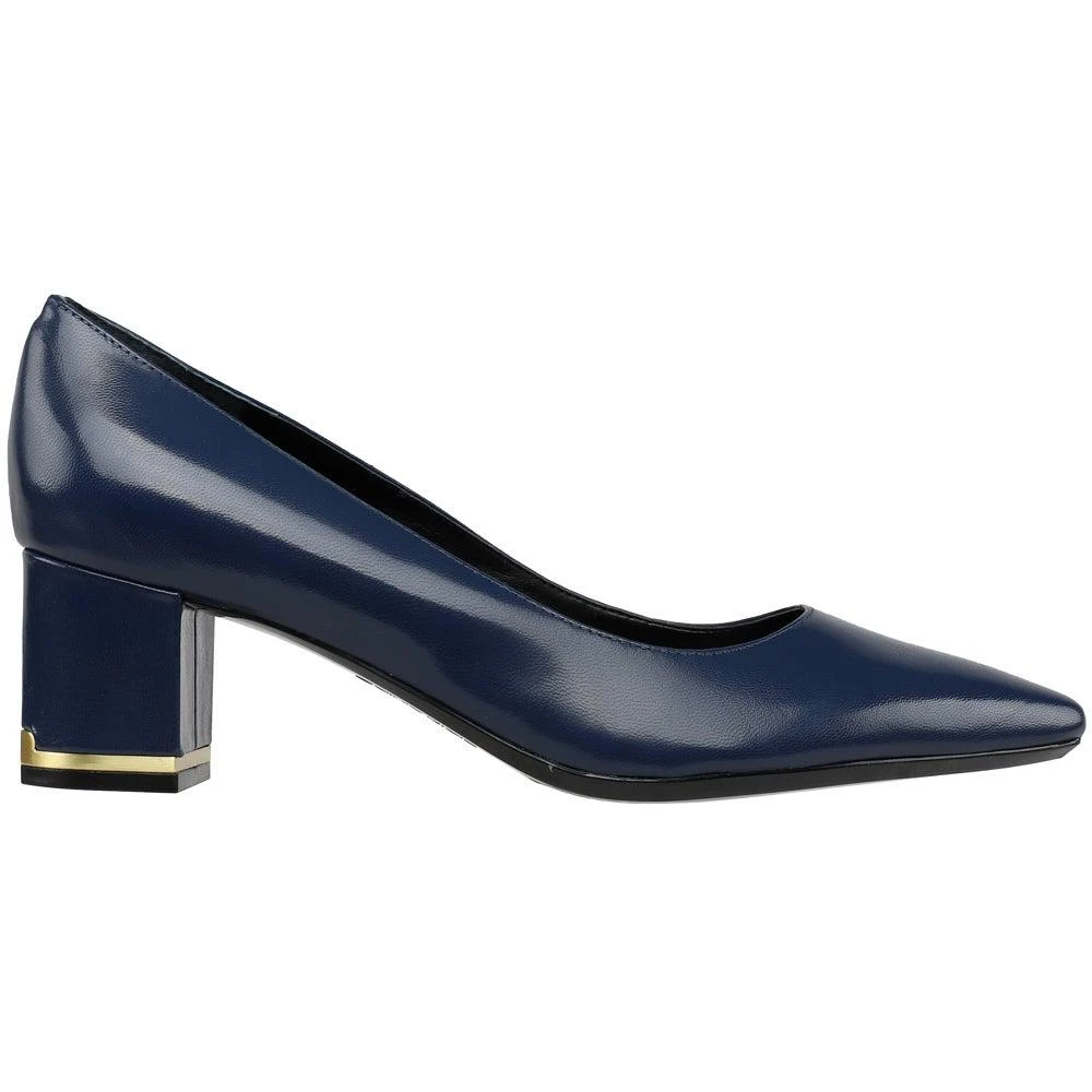 商品Calvin Klein|Nita Pointed Toe Block Heel Pumps,价格¥545,第1张图片