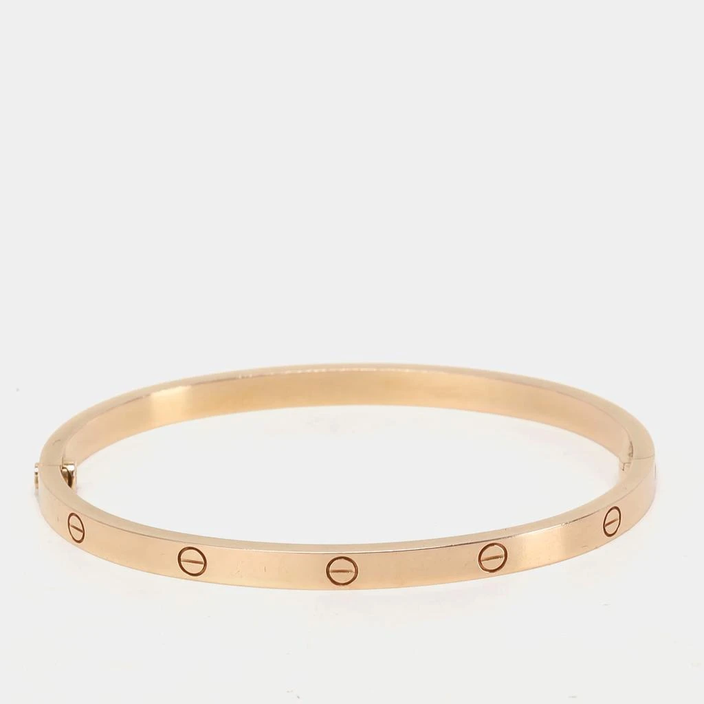 商品[二手商品] Cartier|Cartier 18K Rose Gold Love Bangle Bracelet,价格¥25379,第1张图片