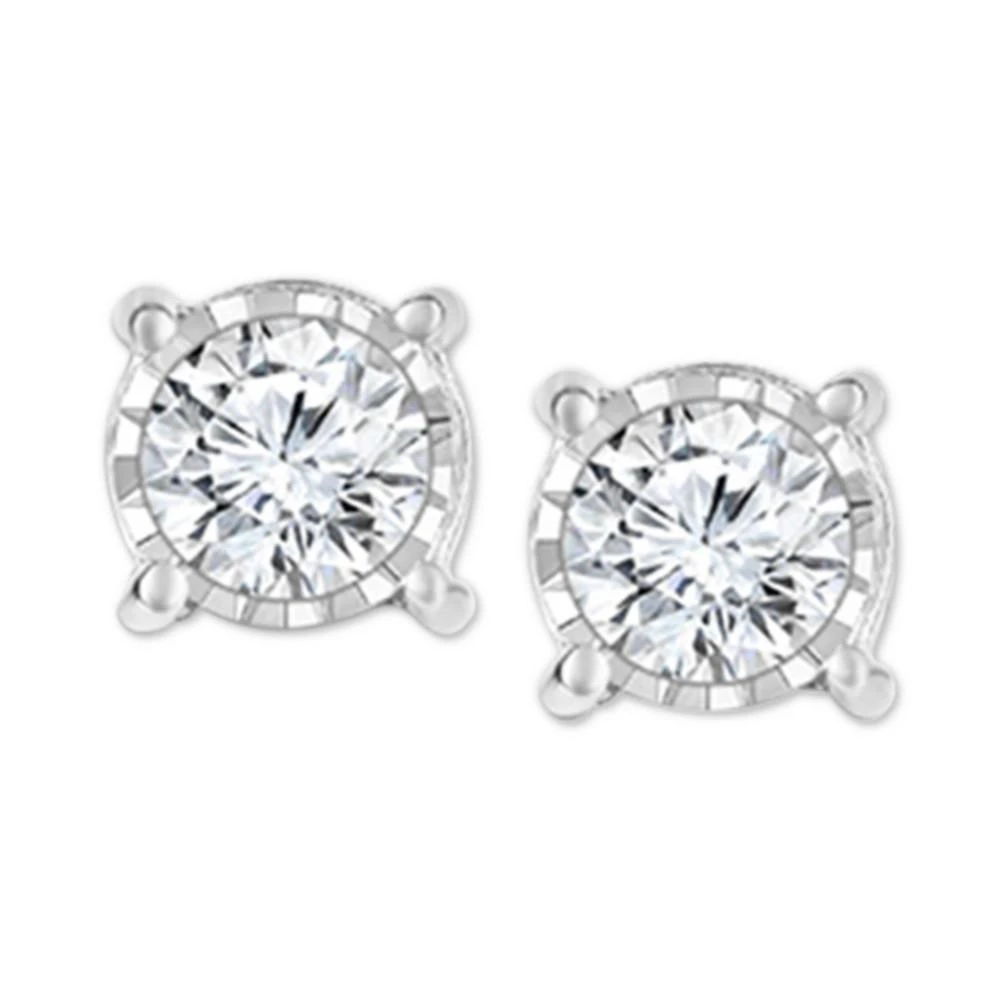商品TruMiracle|Diamond Stud Earrings (1 ct. t.w.) in 14k White, Yellow or Rose Gold,价格¥6326,第4张图片详细描述