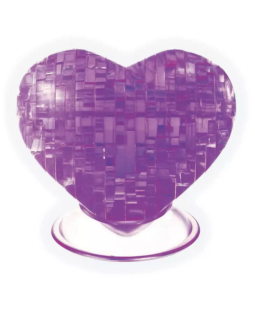 商品AreYouGame|3D Crystal Puzzle - Heart Purple - 46 Piece,价格¥98,第1张图片