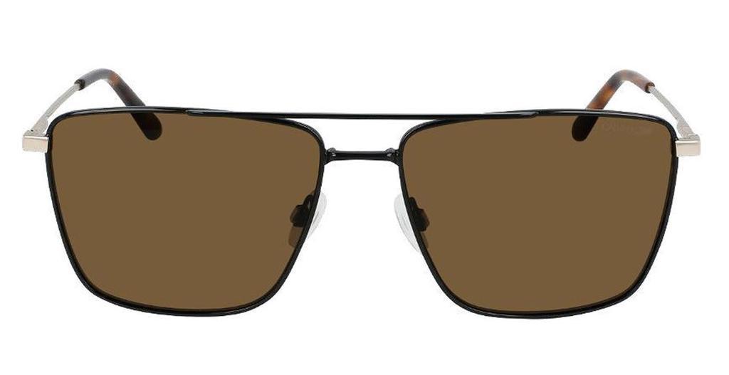 商品Calvin Klein|Brown Square Unisex Sunglasses CK21116S 001 58,价格¥301,第1张图片