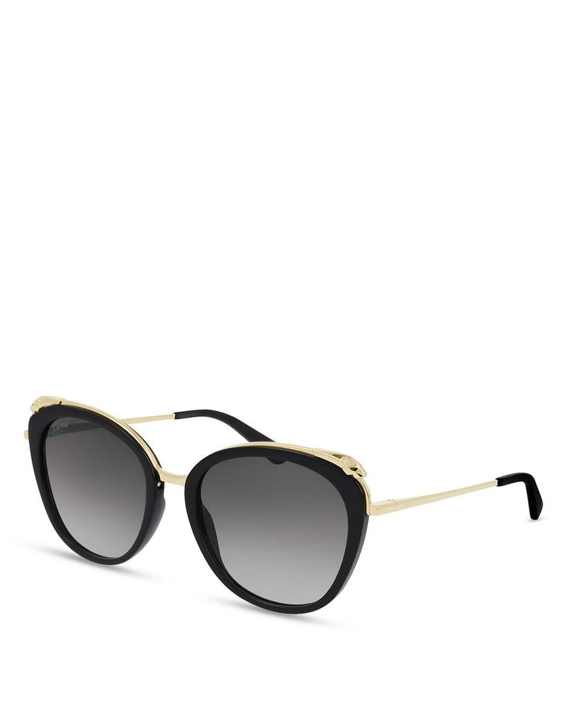 商品Cartier|Panthère L'Eyeliner Cat Eye Sunglasses, 55mm,价格¥7820,第1张图片