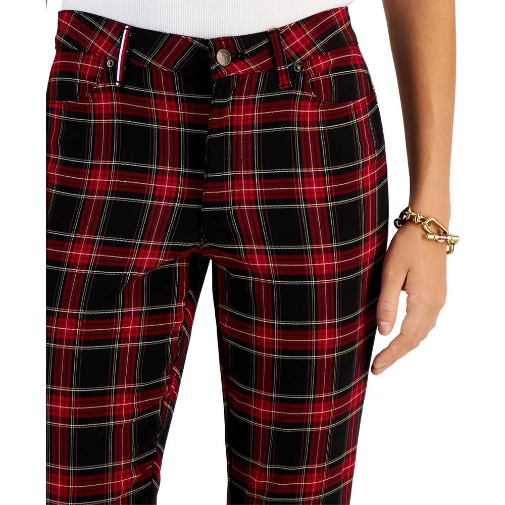 Women's Plaid Skinny Ankle Pants 商品