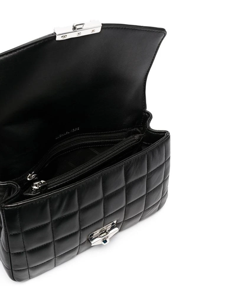 商品Michael Kors|MICHAEL Michael Kors Soho Black Quilted Leather Shoulder Bag With Silver Details Woman,价格¥2915,第4张图片详细描述