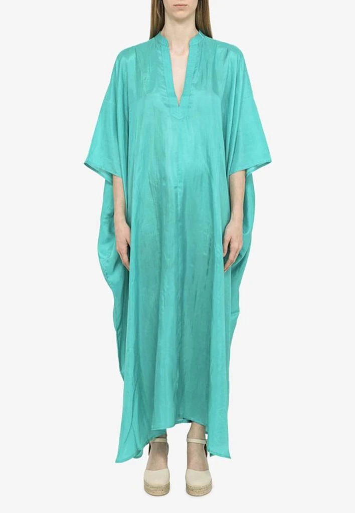 商品The Rose Ibiza|Silk V-Neck Kaftan,价格¥1213,第1张图片