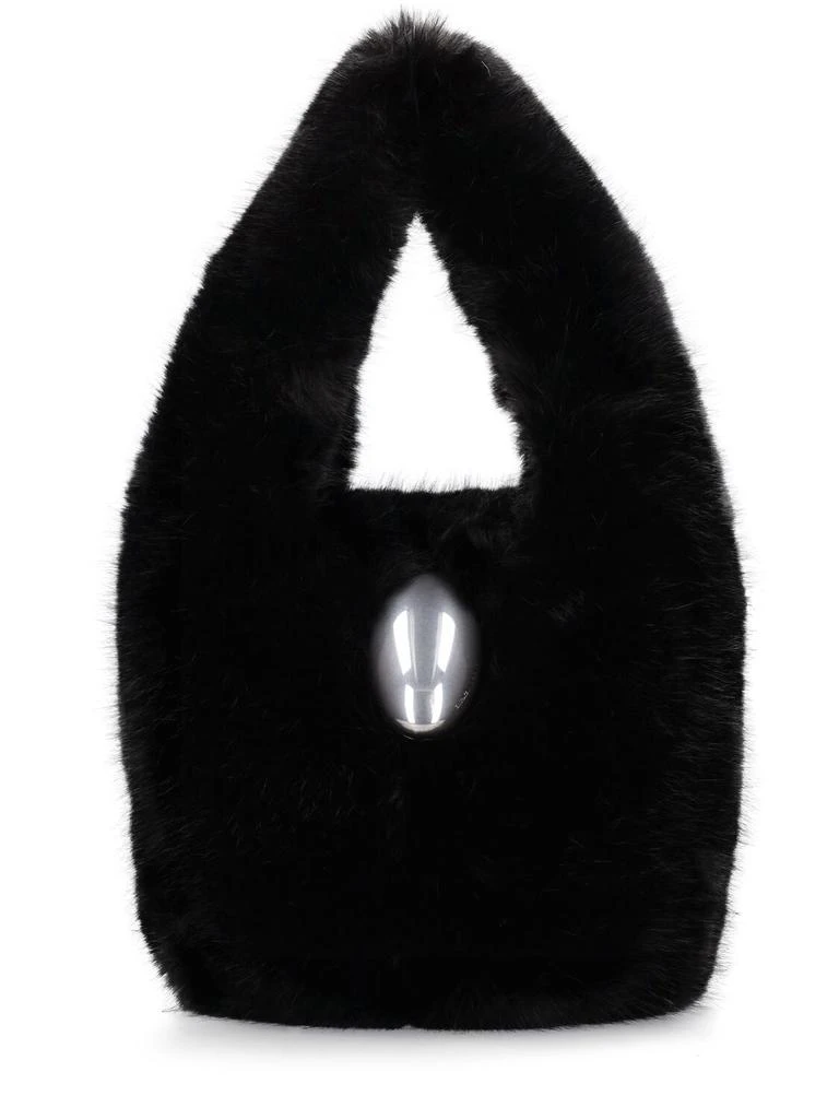 商品Alexander Wang|Medium Dome Slouchy Faux Fur Hobo Bag,价格¥3432,第1张图片