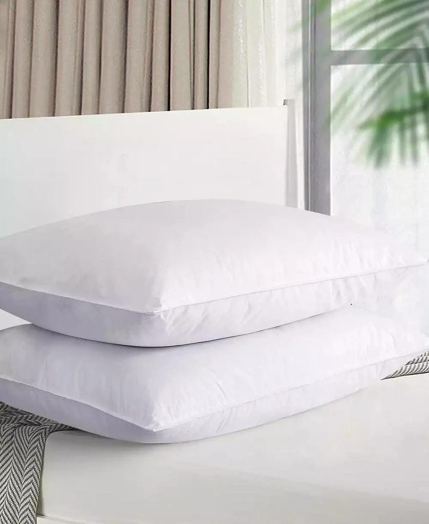 商品UNIKOME|Medium Firm Feather 2-Pack Pillows, Standard,价格¥933,第1张图片