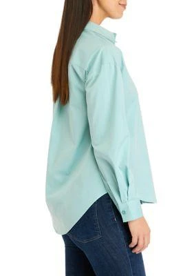 商品Cupio|Womens Long Sleeve Drop Shoulder Poplin Shirt,价格¥516,第3张图片详细描述