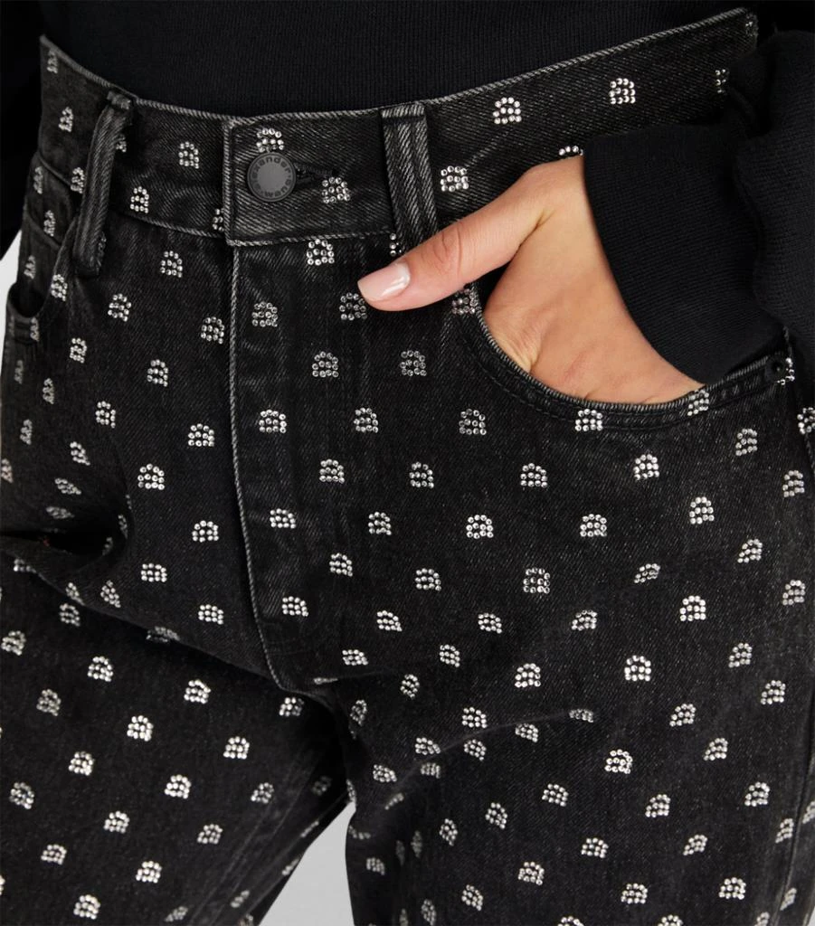 Crystal-Embellished Logo Jeans 商品
