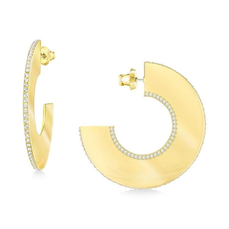 商品Swarovski|Gelane Wide Pavé Half Hoop Earrings,价格¥966,第1张图片