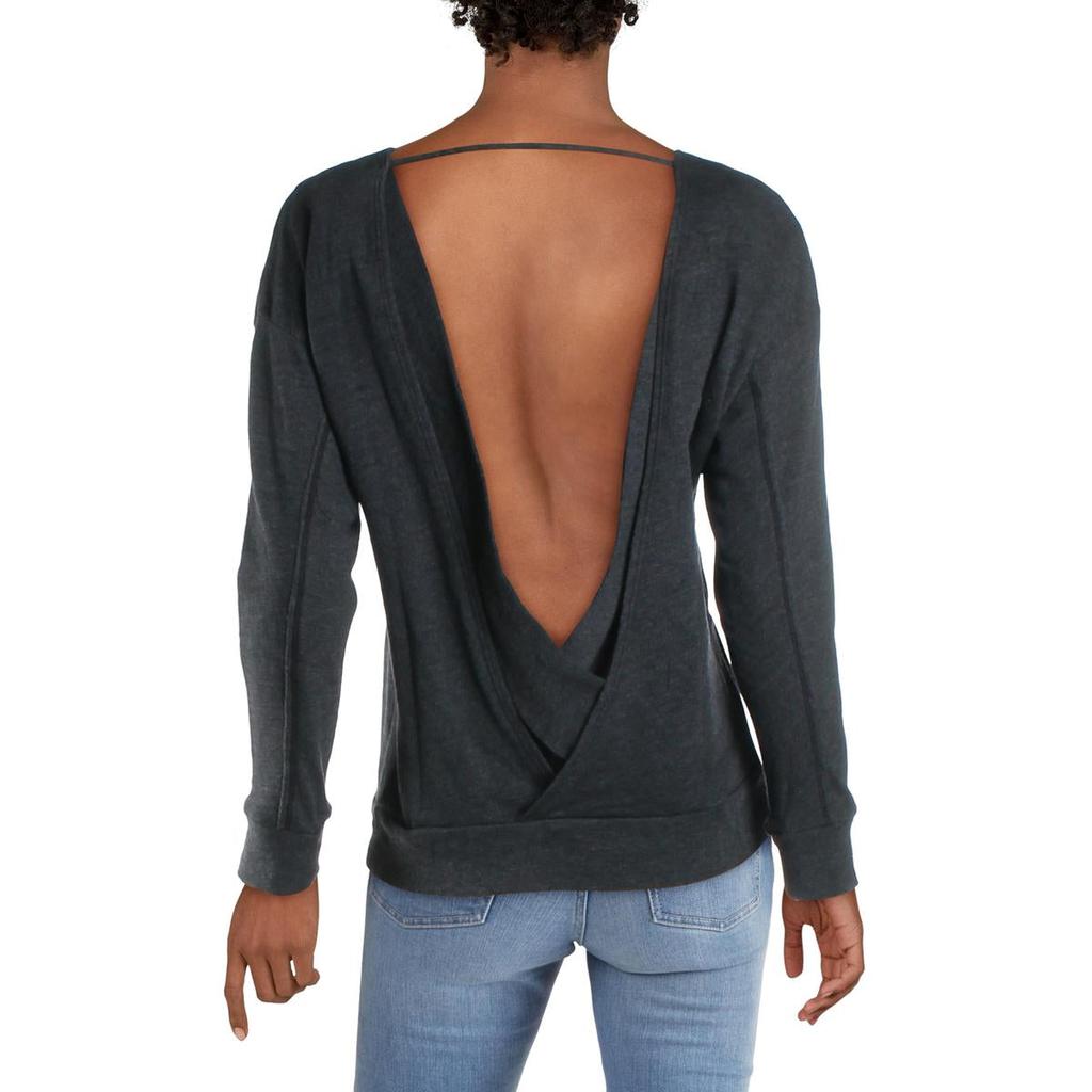 Joe's Jeans Womens Odetta Open Back Cut Out Sweatshirt商品第4张图片规格展示