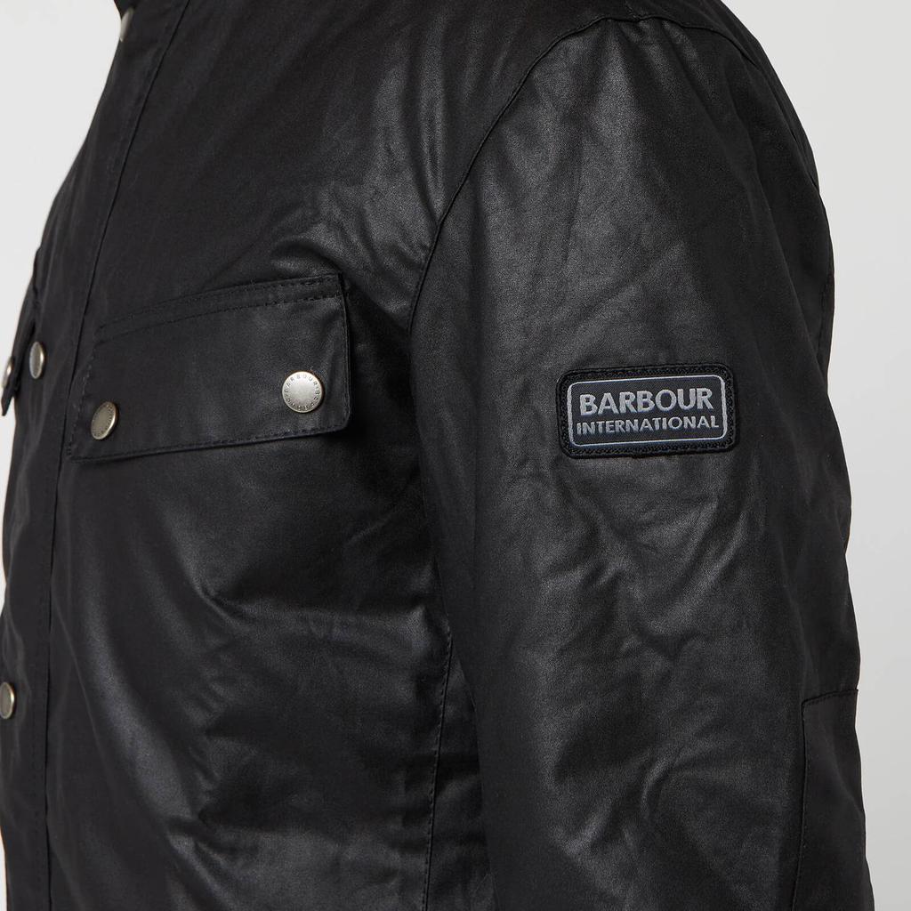 商品Barbour International|Barbour International Men's Duke Wax Jacket - Black,价格¥1848,第6张图片详细描述