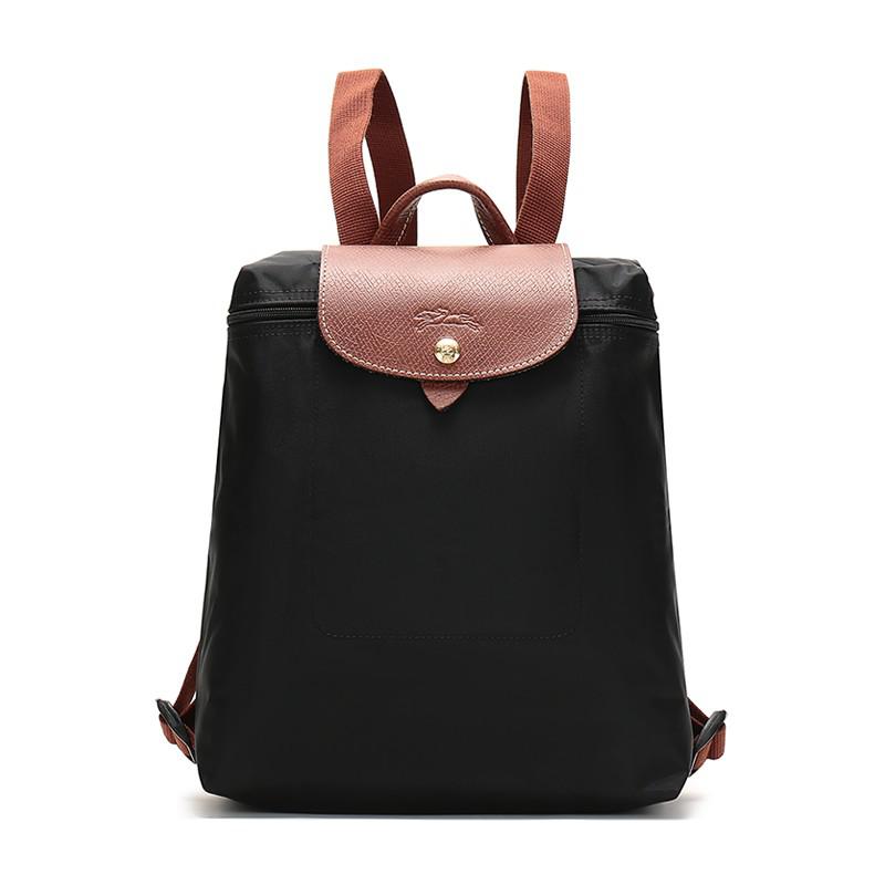 珑骧 LONGCHAMP 奢侈品 女士LE PLIAGE系列黑色织物可折叠手提双肩包背包 L1699 089 001送女友礼物商品第1张图片规格展示