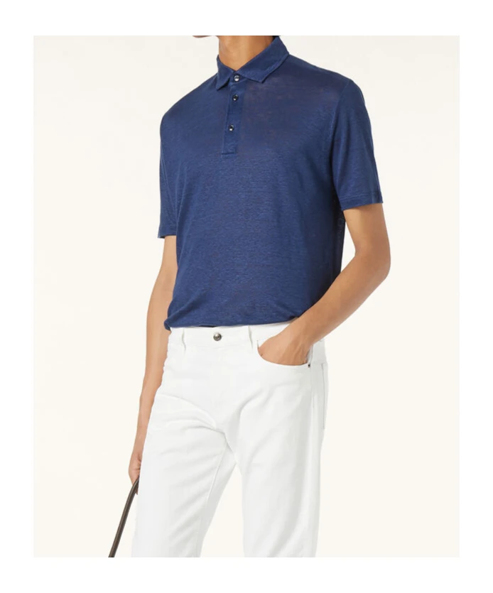 商品【商品预售7天】 Loro Piana|Loro Piana 男士T恤 FAI1314W1C6 蓝色,价格¥3957,第6张图片详细描述