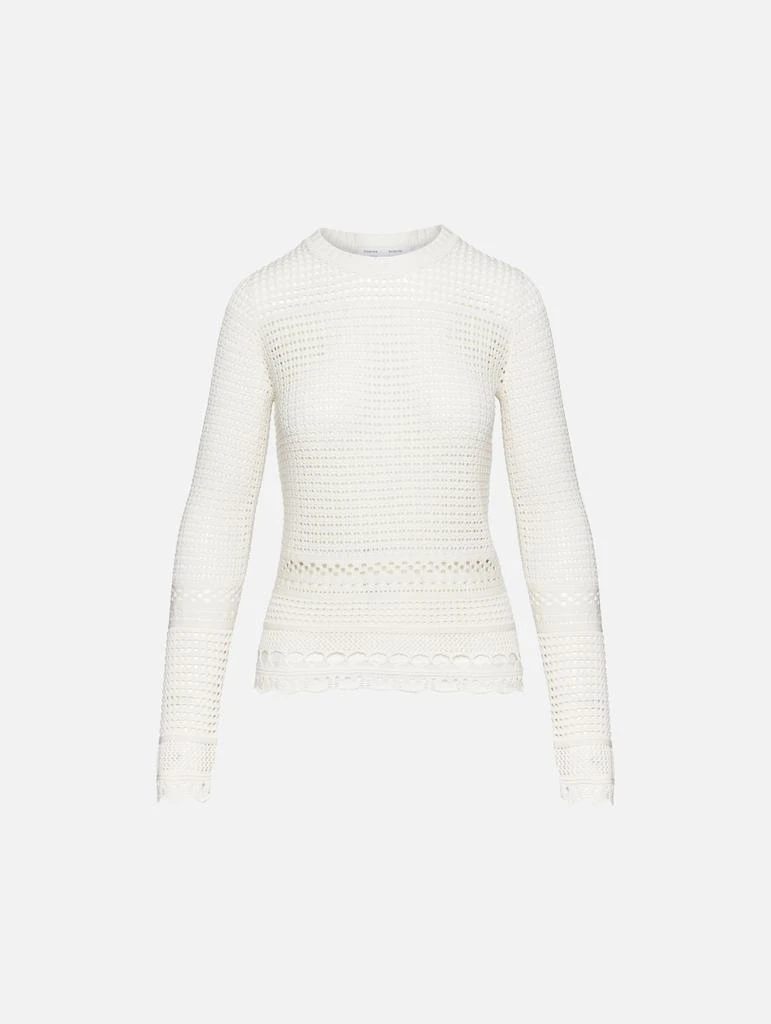 商品Proenza Schouler|Silk Cotton Pointelle Top,价格¥756,第5张图片详细描述