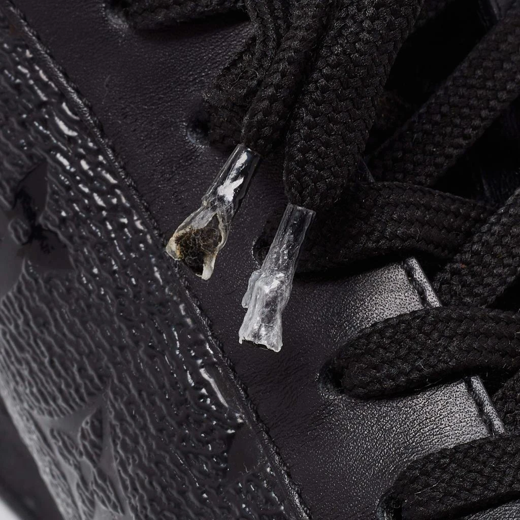 Louis Vuitton Black Leather Rivoli Monogram Low Top Sneakers Size 44 商品
