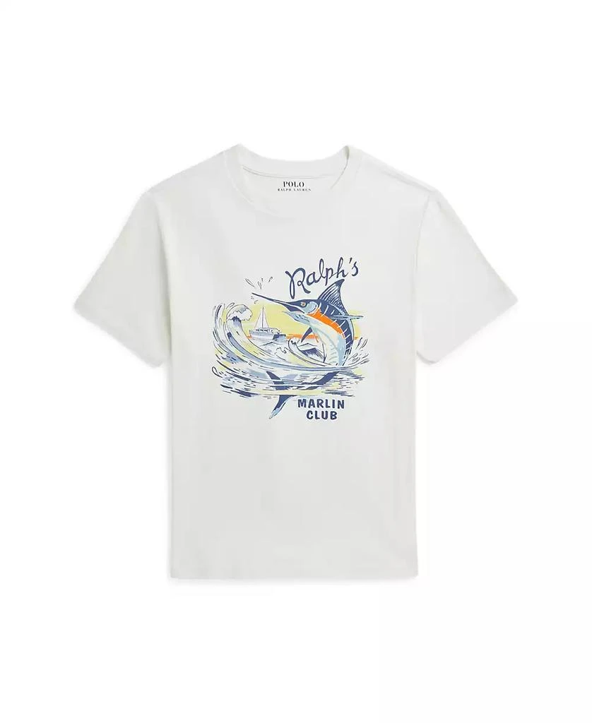 商品Ralph Lauren|Big Boy Marlin-Graphic Cotton Jersey Tee,价格¥120,第1张图片