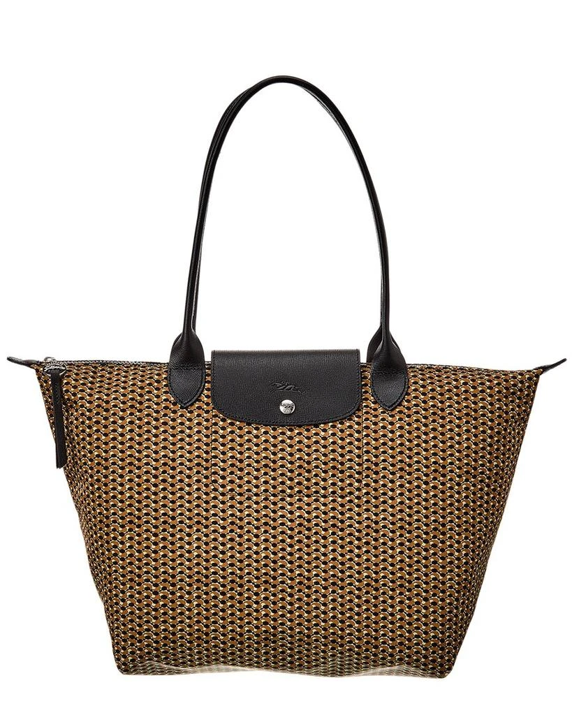 商品Longchamp|Longchamp Le Pliage Micro Large Nylon & Leather Long Handle Tote,价格¥1181,第4张图片详细描述