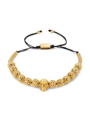 商品Eye Candy LA|Adrian 2-Piece Goldtone Cubic Zirconia Beaded Bracelet Set,价格¥443,第4张图片详细描述