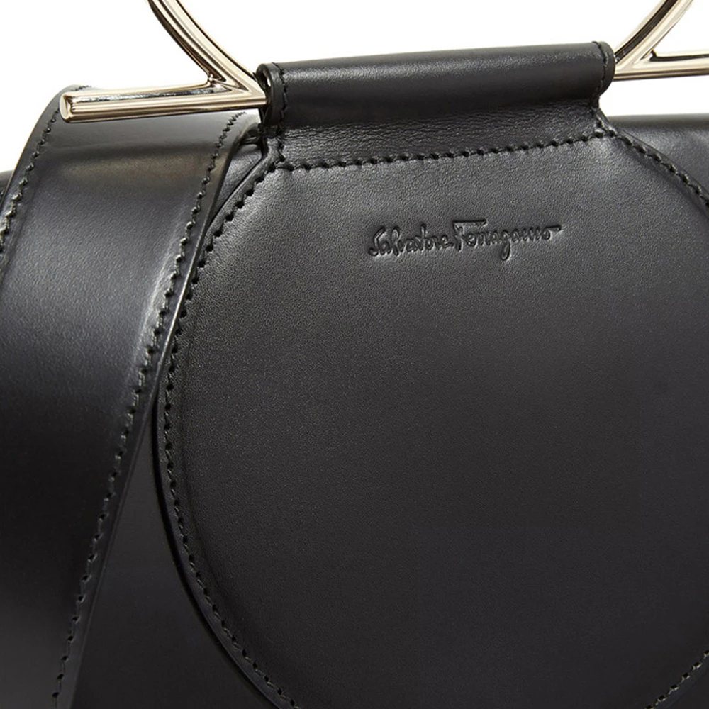 Salvatore Ferragamo 菲拉格慕 女士黑色牛皮单肩斜挎包 21-H031-691301 商品