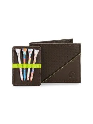 商品Robert Graham|2-Piece RFID Leather Bi Fold Wallet & Eagle Golf Tee Gift Set,价格¥198,第1张图片