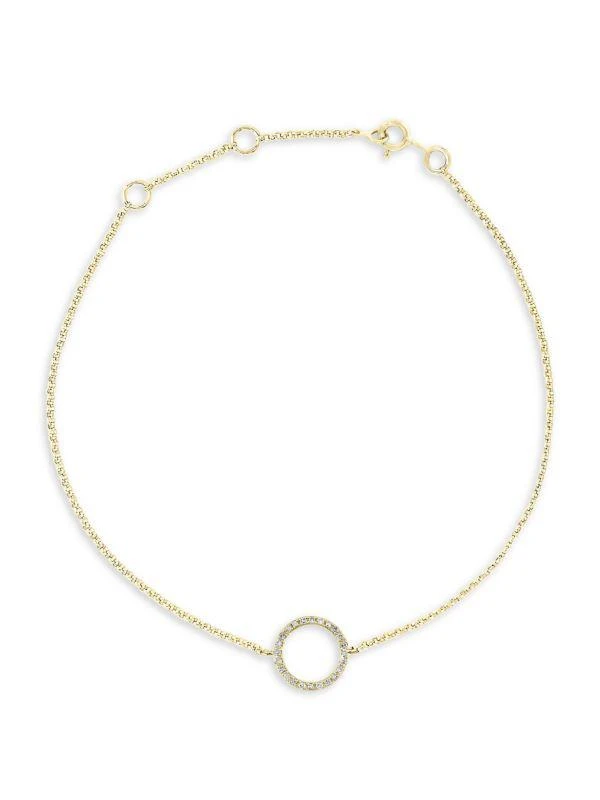 商品Effy|14K Yellow Gold & Diamond Bracelet,价格¥4542,第1张图片